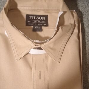Filson Men's Beige Button Down Shirt